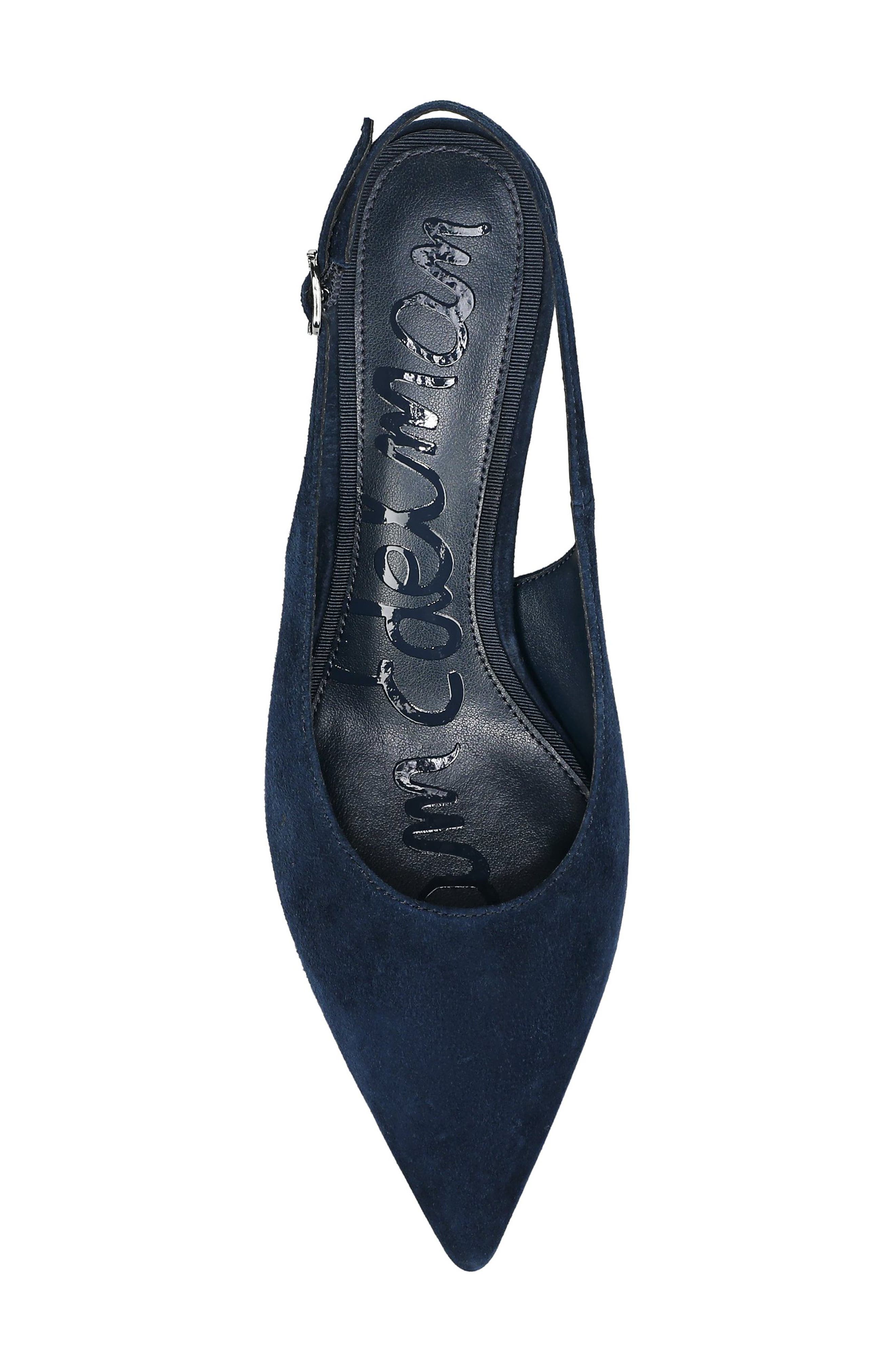 Winfred Pointed Toe Slingback Sandal, Alternate, color, OASIS NAVY