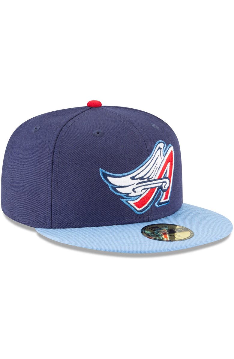 New Era Men's New Era Navy California Angels Cooperstown Collection Wool 59FIFTY Fitted Hat, Alternate, color, Navy