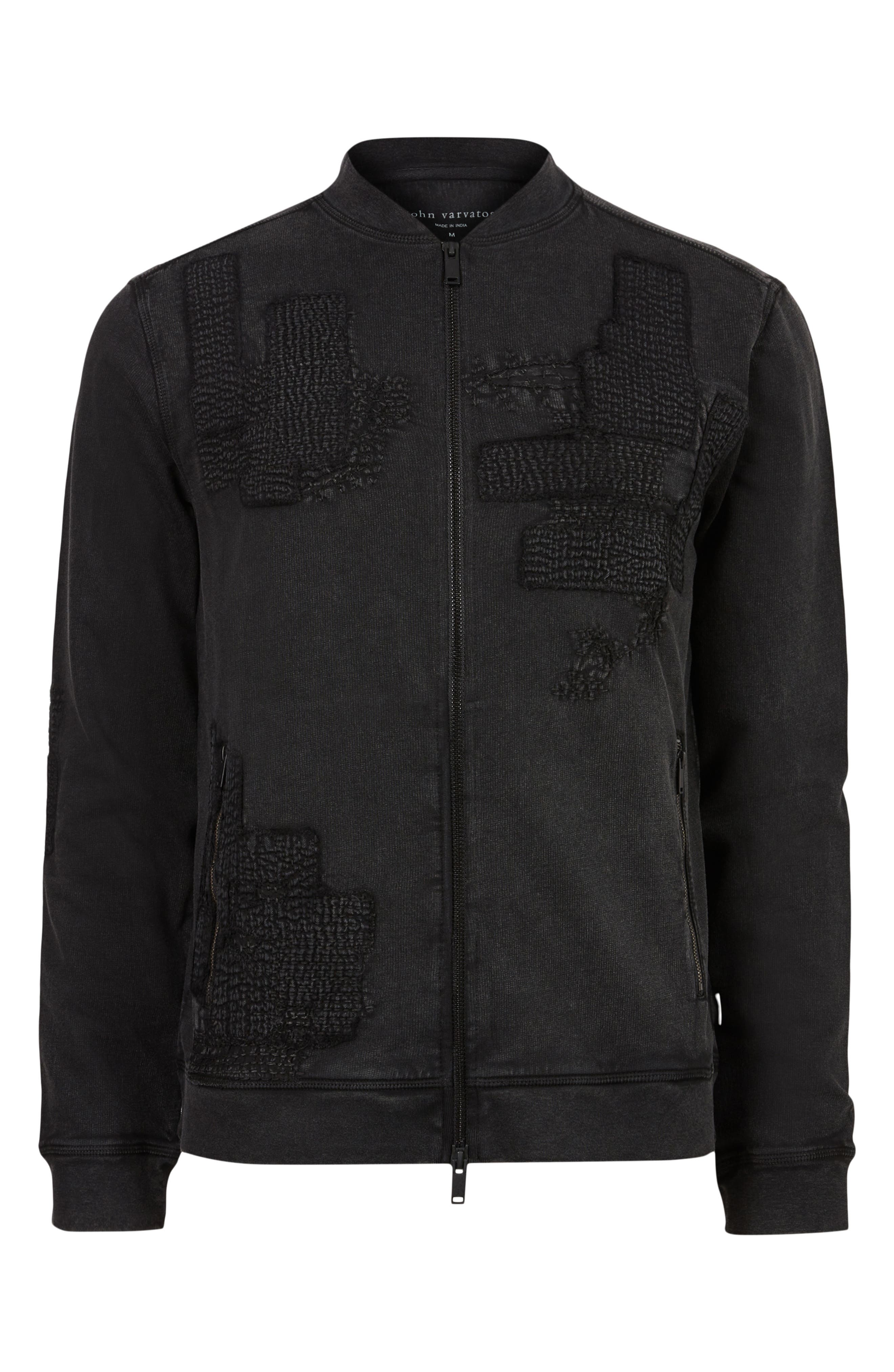 John Varvatos Farron Knit Bomber Jacket (Men) | Nordstrom