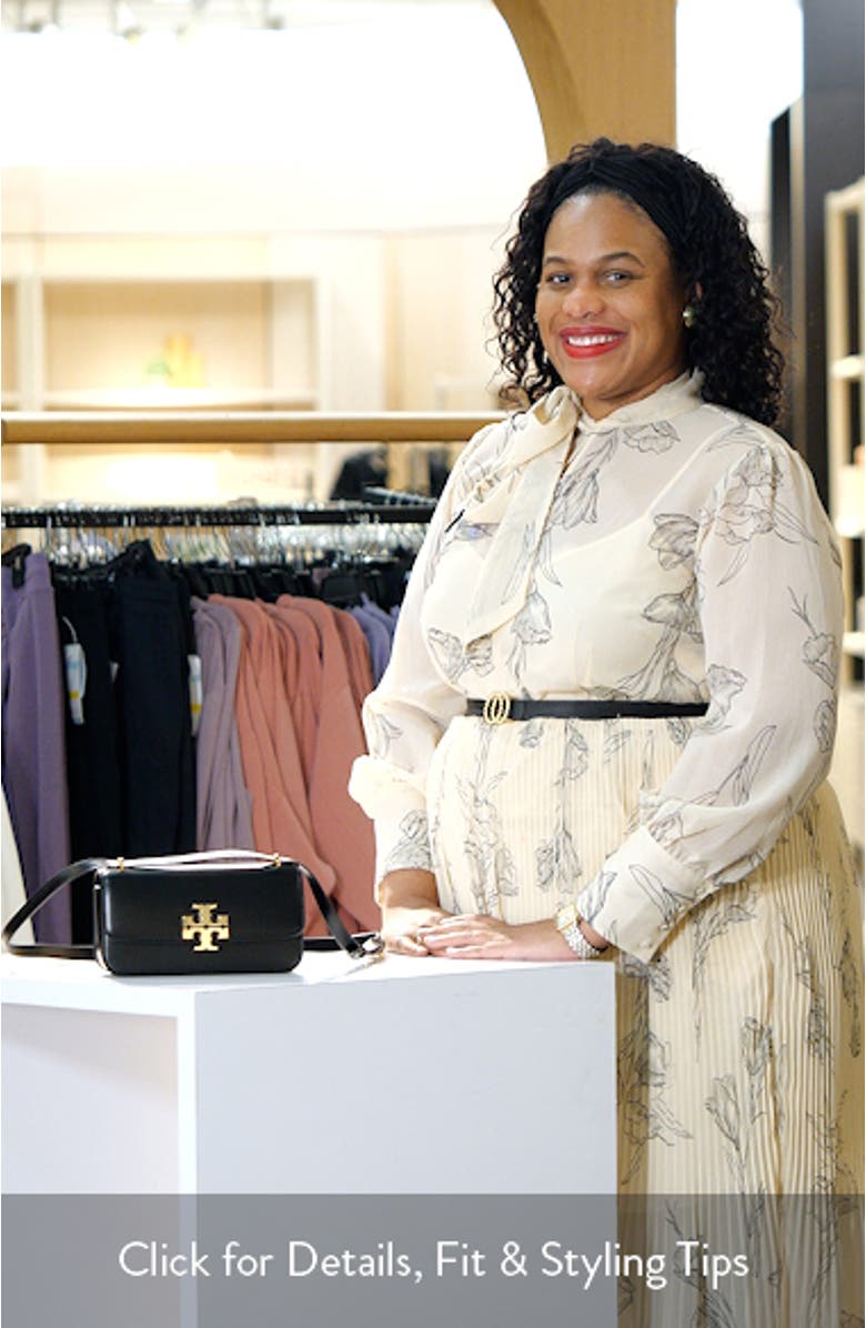 Small Eleanor East/West Convertible Leather Shoulder Bag, sales video thumbnail