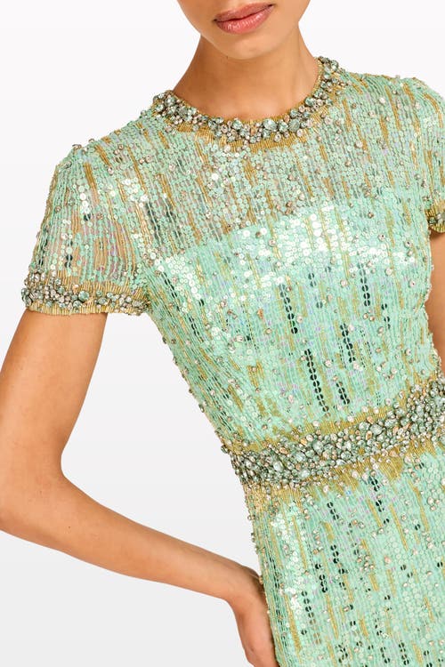 Jenny Packham Celeste Maxi Dress In Green