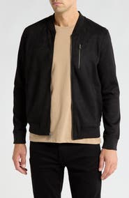 Ben Sherman Faux Suede Bomber Jacket