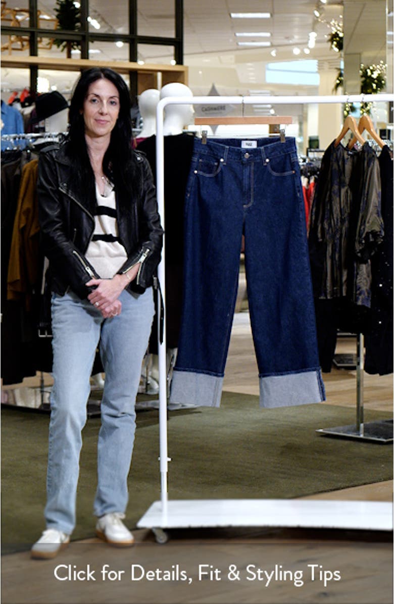 Sasha Cuffed High Waist Ankle Wide Leg Jeans, sales video thumbnail