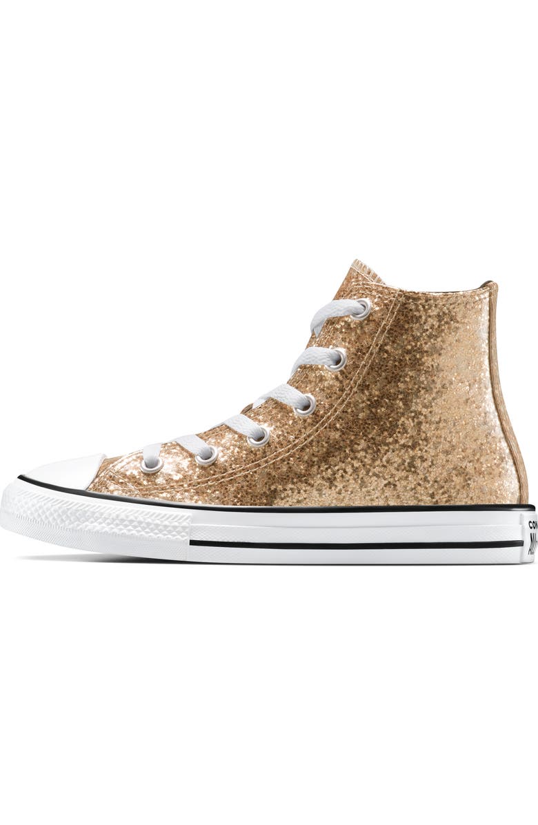 Converse Kids' Chuck Taylor All Star Glitter High Top Sneaker, Alternate, color,