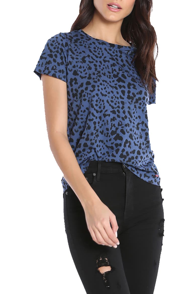Jigsaw BFF Leopard T-Shirt, Main, color, GALAXY BLUE LEOPARD