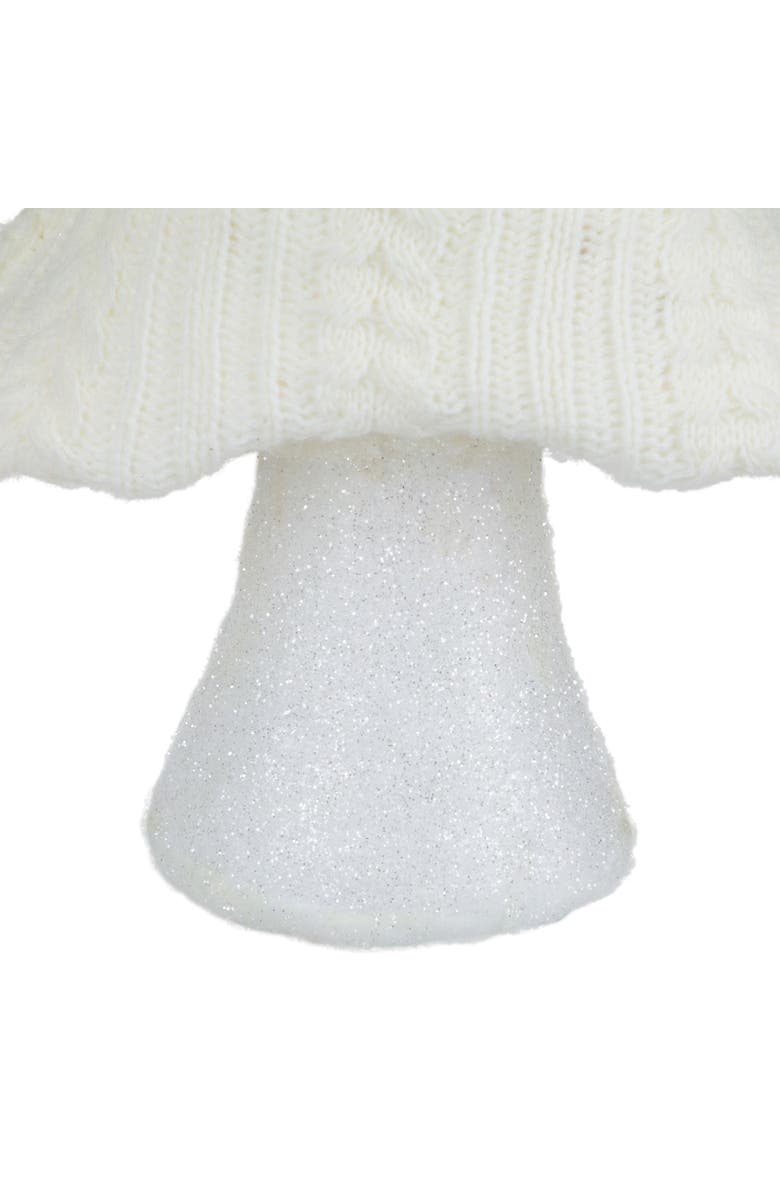 Northlight Cable Knit Christmas Tree Decoration - 16.75" - Cream, Alternate, color, Ivory