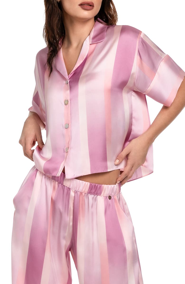 Midnight Bakery Ombré Stripe Pajamas, Alternate, color, 