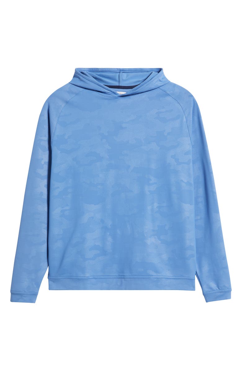 Peter Millar Pine Camo Performance Hoodie, Alternate, color, Evening Tide