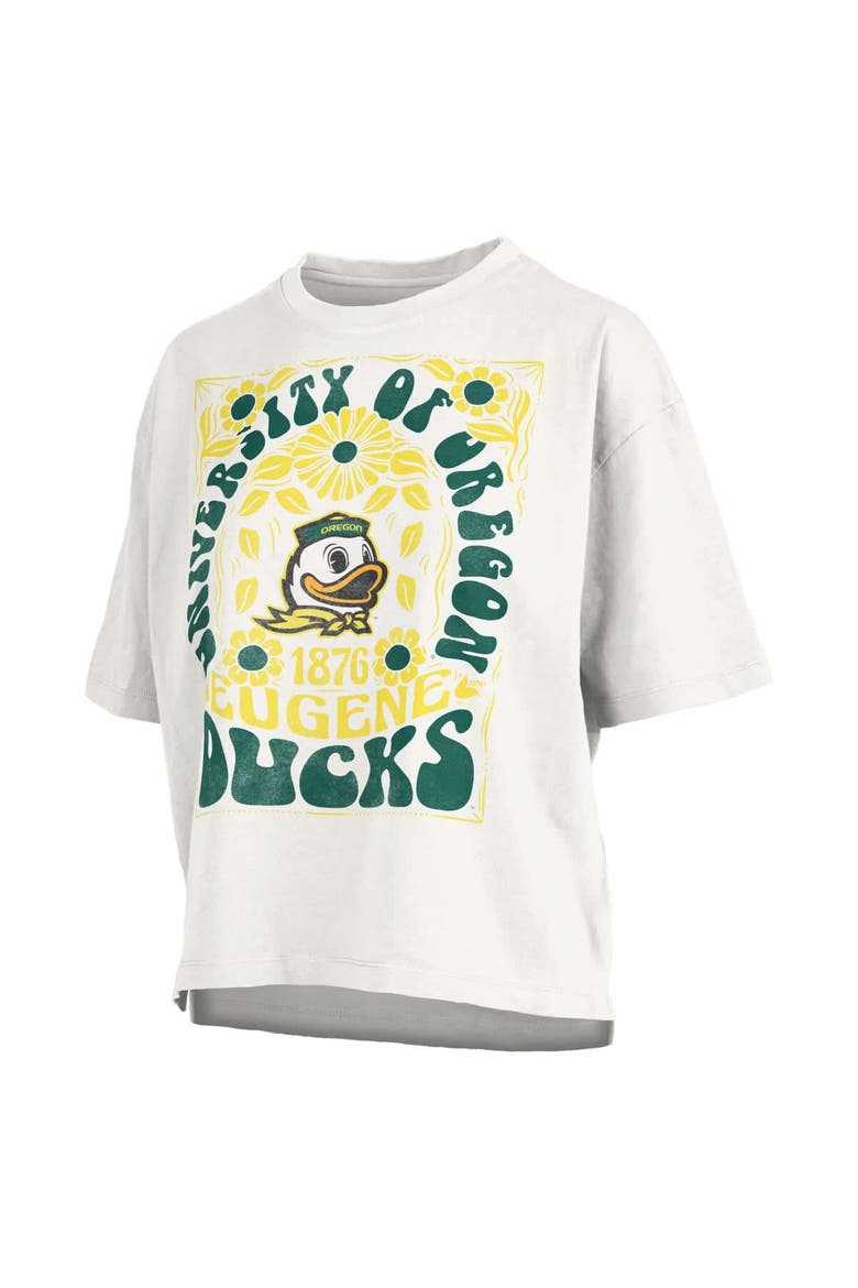 Women's Pressbox White Oregon Ducks Harmony Oversized T-Shirt, Alternate, color, White