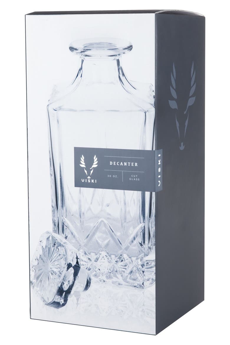 Admiral Crystal Liquor Decanter, Alternate, color, WHITE