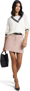 Onia Front Welt Mini Skirt