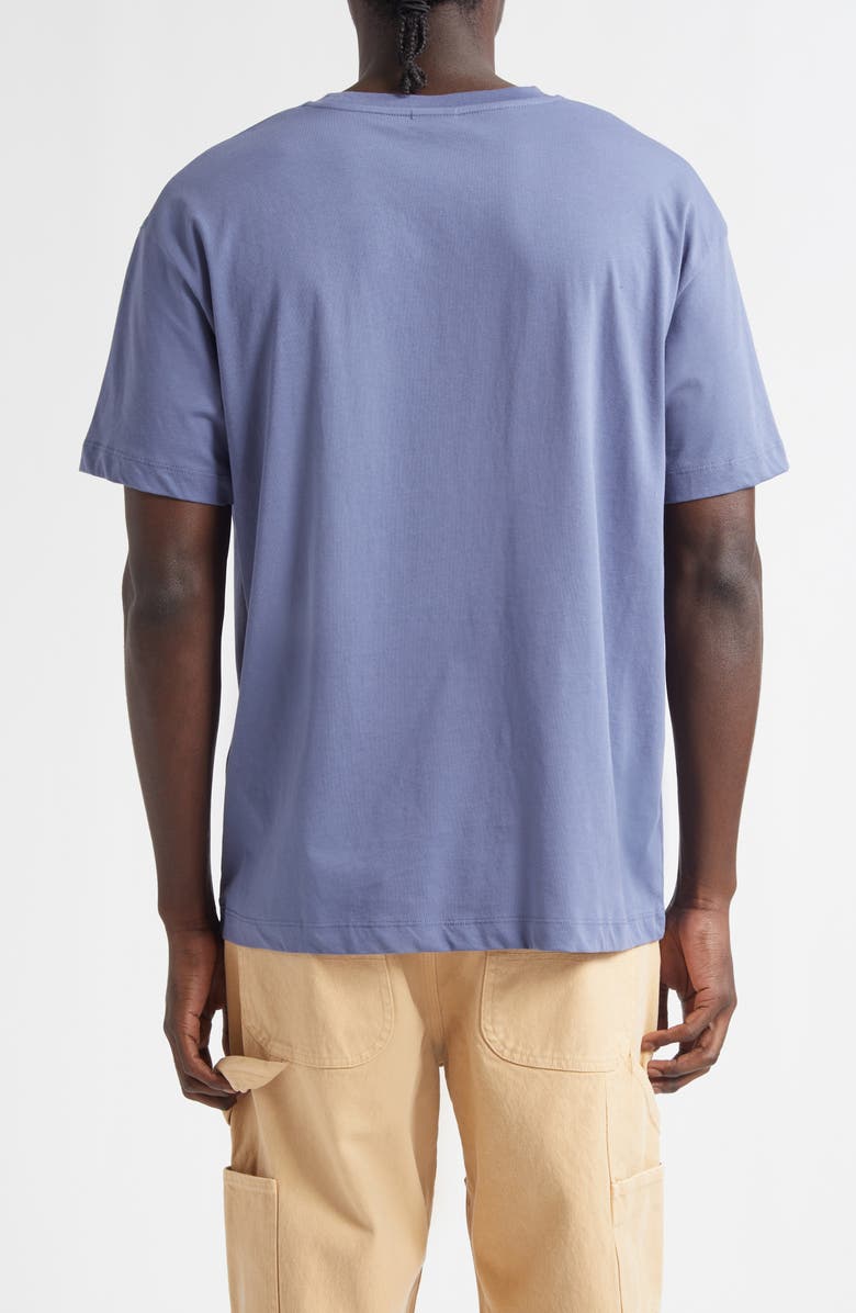 Sky High Farm Workwear Gender Inclusive Pigs Farm Regenerative Cotton Graphic T-Shirt, Alternate, color, Navy