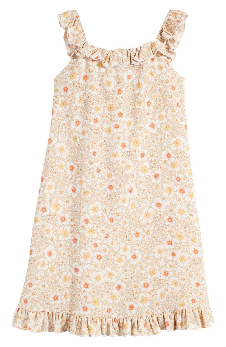 Cotton Emporium Kids' Flutter Floral Dress, Alternate, color, 
