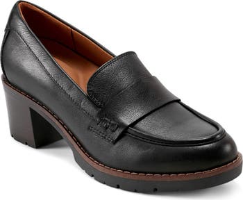Easy Spirit Charli Block Heel Loafer (Women) | Nordstrom Sanctuary Parker Leather Block Heel Slip On Color Block Loafers main image 0
