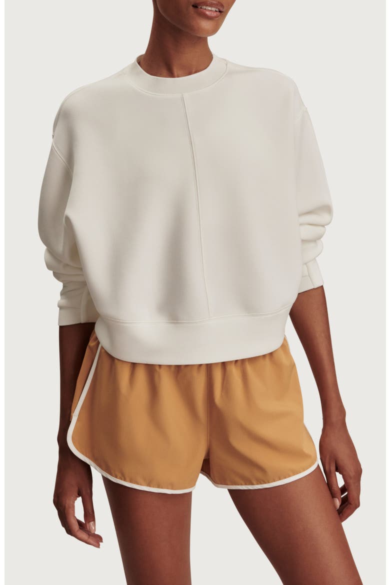 Tasmin Crop Sweatshirt, Main, color, SNOW WHITE