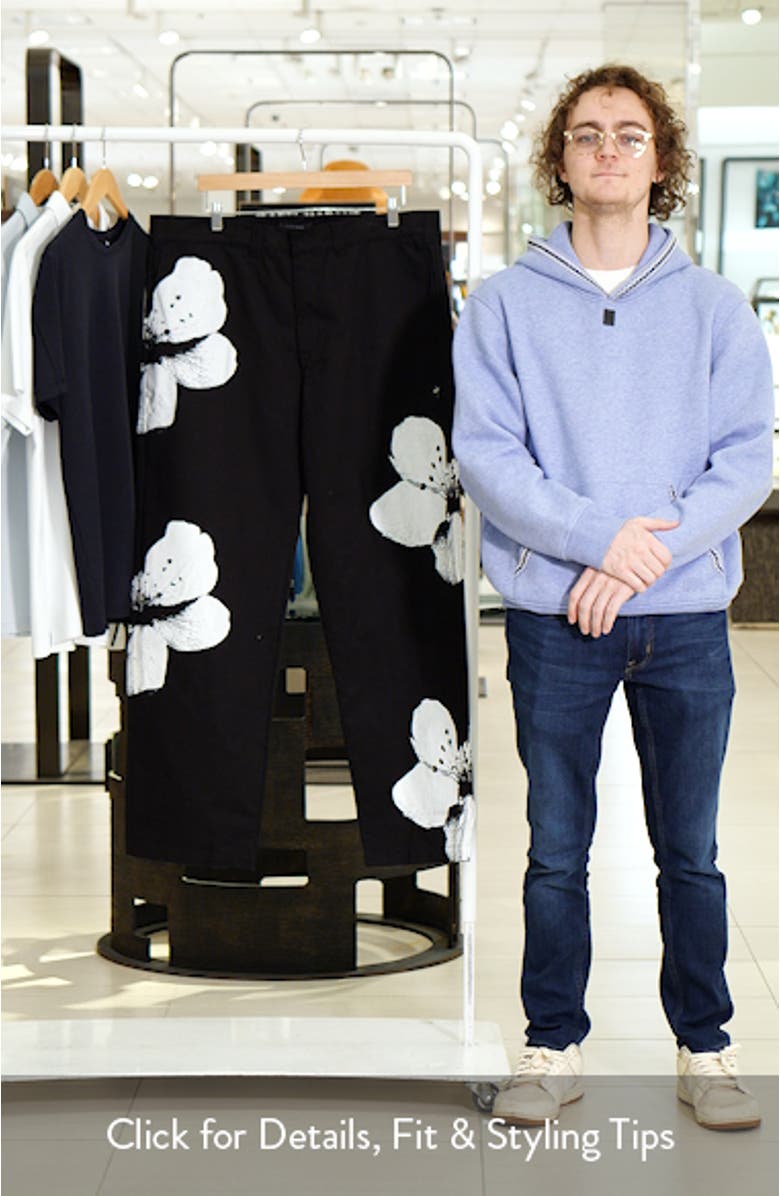 Flower Napoli Cotton Twill Pants, sales video thumbnail