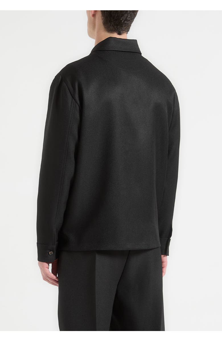 Manière De Voir Valentin Tailored Overshirt, Alternate, color, Black