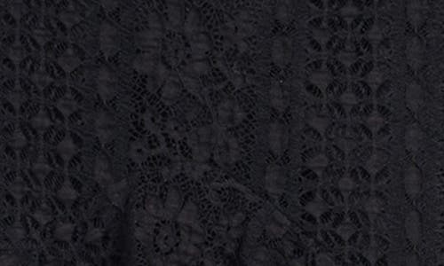 Guess Kalie Lace Ruffle Maxi Dress In Black