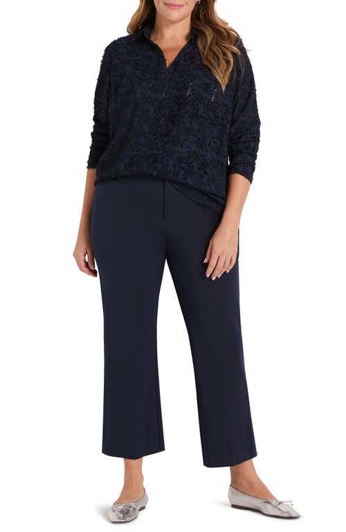 Nic + Zoe Nic+zoe Any Occasion Clipped Jacquard Top In Purple