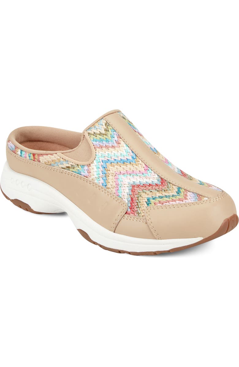 Easy Spirit Traveltime Slip-On Sneaker, Main, color, Light Natural Chevron