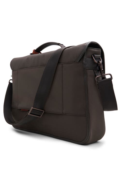 Ted Baker London Malcolm Messenger Bag In Mix Mat Dark Brown