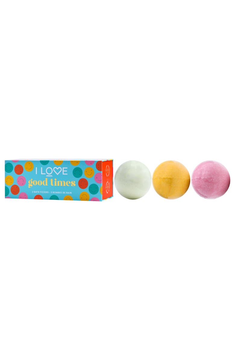 I Love Cosmetics Bath Fizzer Pack- 3 x 5.30 oz Bath Bombs, Alternate, color, Good Times
