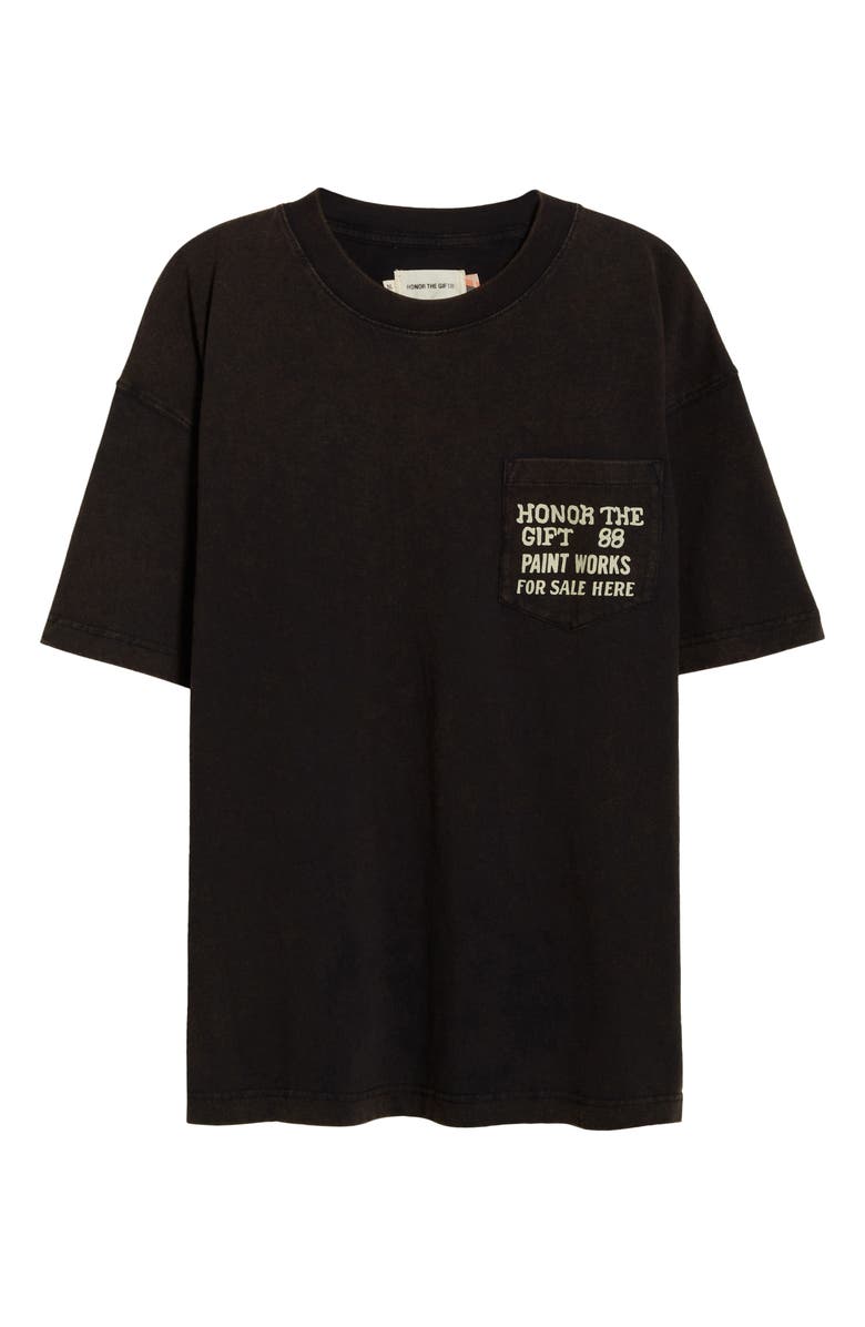 HONOR THE GIFT Paint Works Graphic Pocket T-Shirt, Alternate, color, Black
