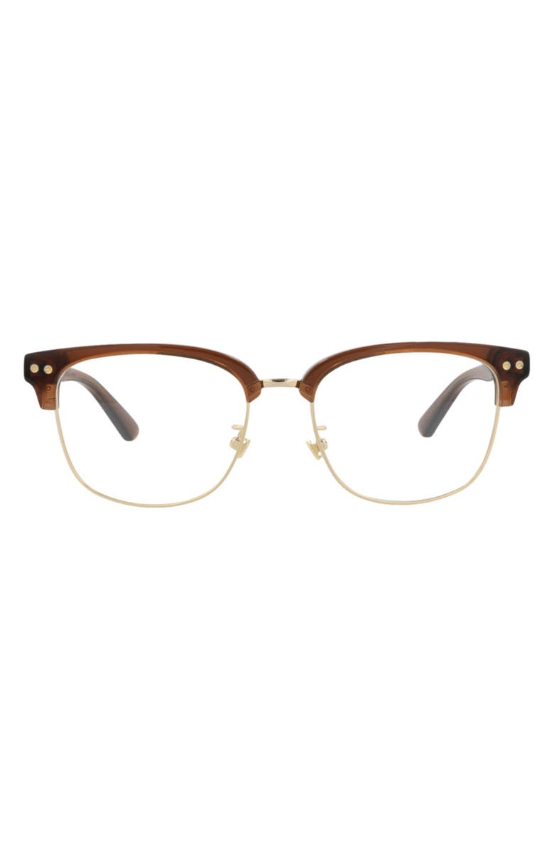 Montblanc 55mm Half Rim Optical Frames, Main, color,