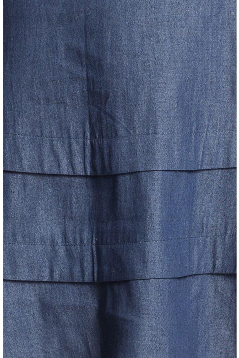 Faux Wrap Chambray Dress, Alternate, color, BLUE CHAMBRAY