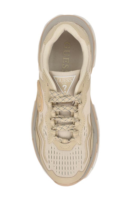 Guess Nennzo Chunky Sole Sneaker In Brown