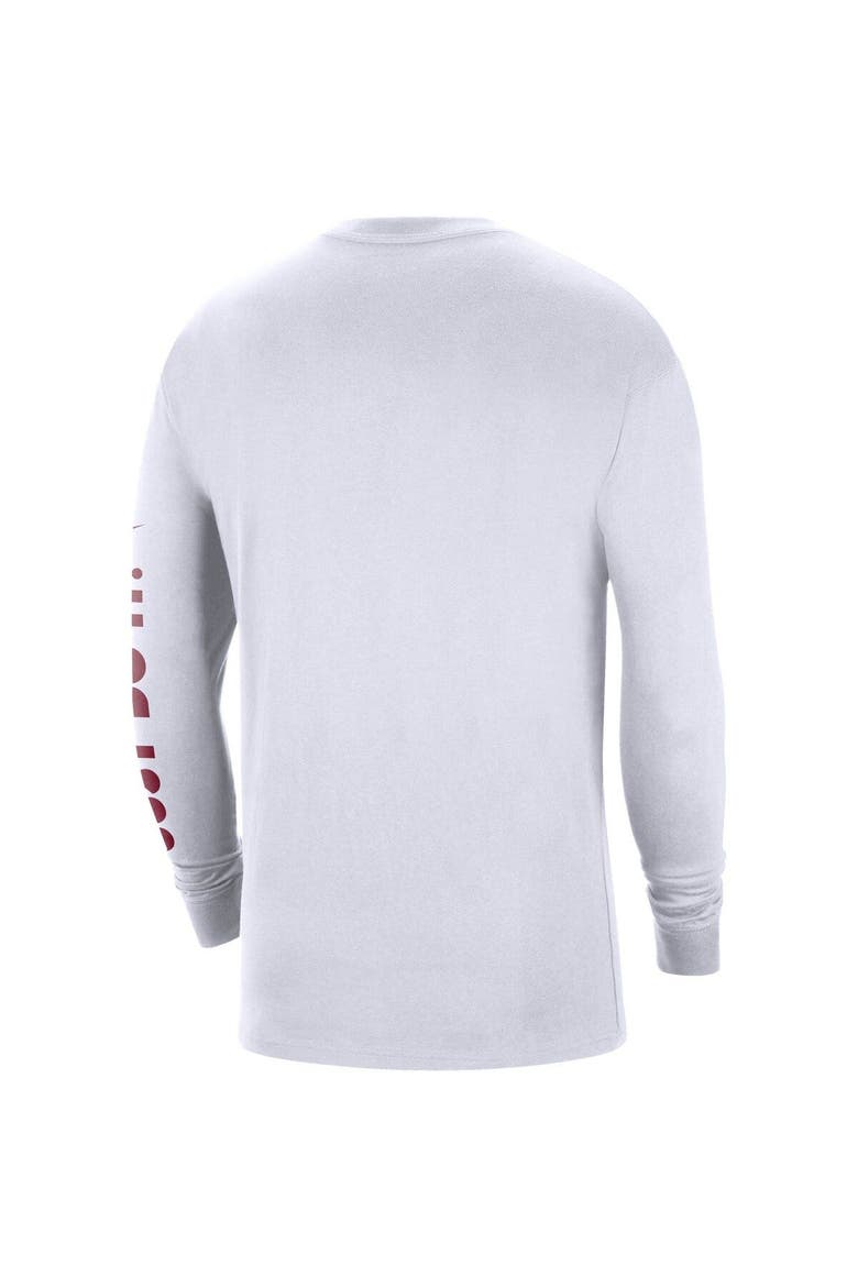 Men's Nike White Oklahoma Sooners Heritage Max 90 Long Sleeve T-Shirt, Alternate, color, White