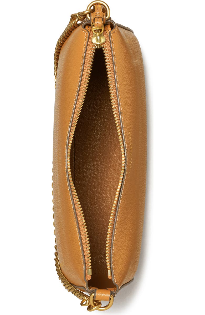 Tory Burch Small Perry Leather Shoulder Bag, Alternate, color, Autumn Brown