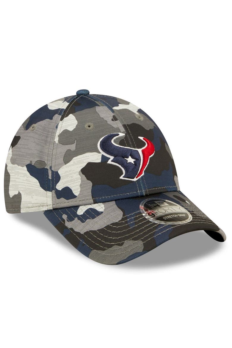 Men's New Era Camo Houston Texans 2022 NFL Training Camp Official 9FORTY Adjustable Hat, Alternate, color, Camo