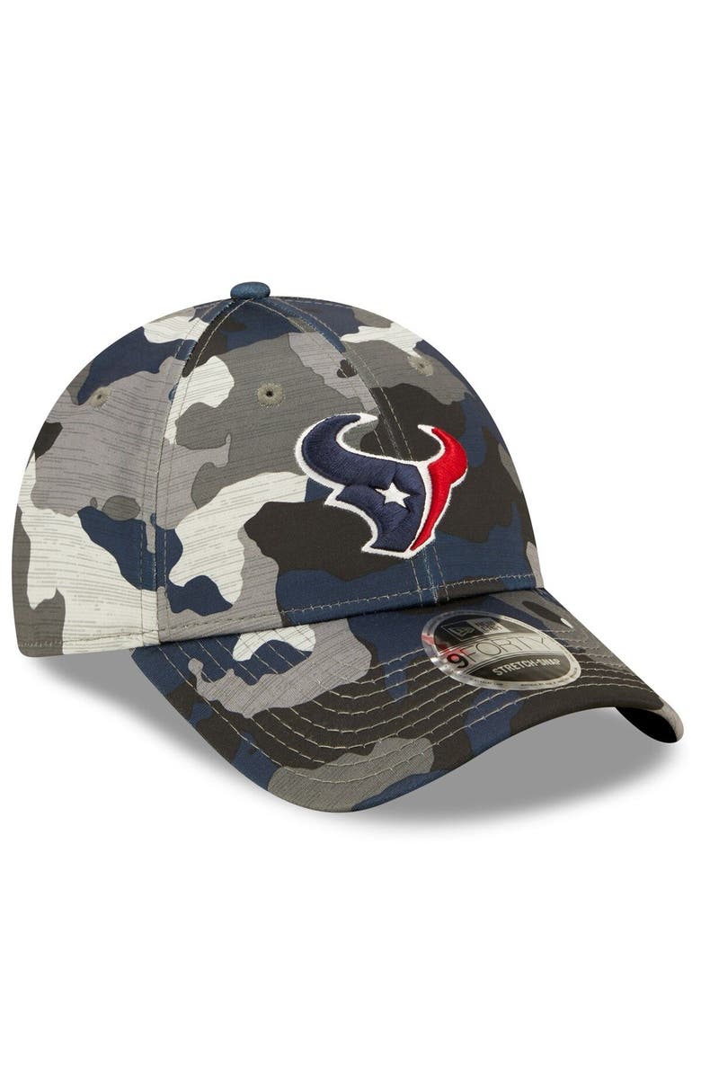 New Era Men's New Era Camo Houston Texans 2022 NFL Training Camp Official 9FORTY Adjustable Hat, Alternate, color, 