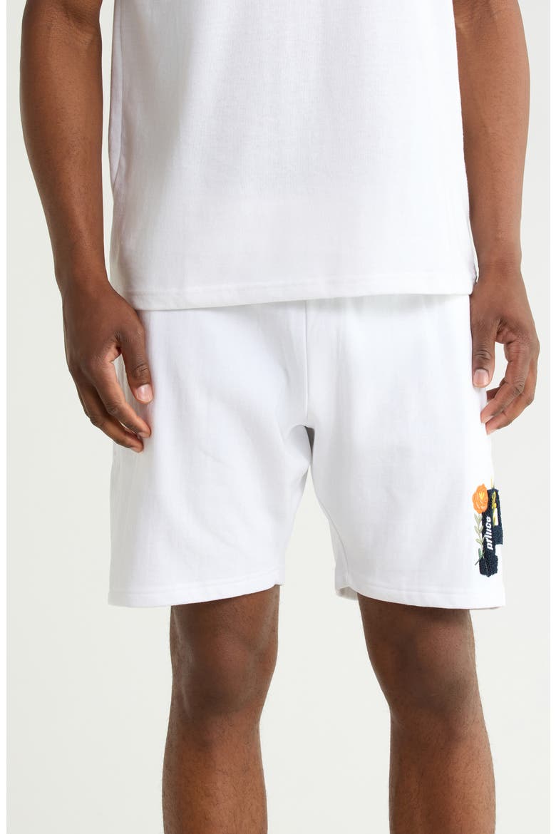 Brushed Fleece Shorts, Main, color, WHITE