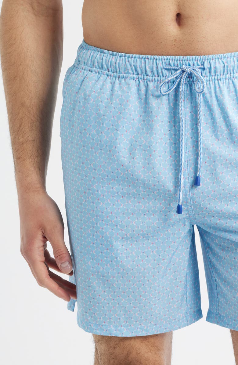 Peter Millar Wind in Your Sails Swim Trunks, Alternate, color, Seaport Blue