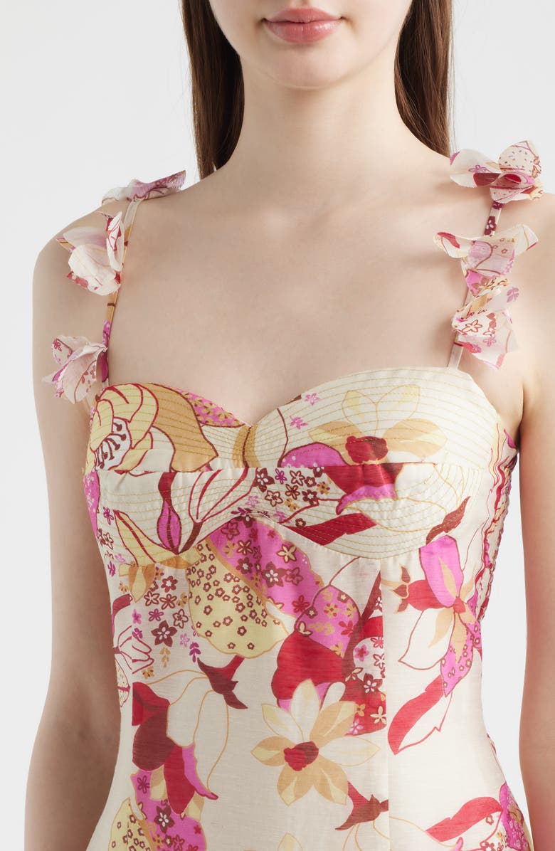 CIEBON Anisha Tie Strap Maxi Dress, Alternate, color, Pink Multi