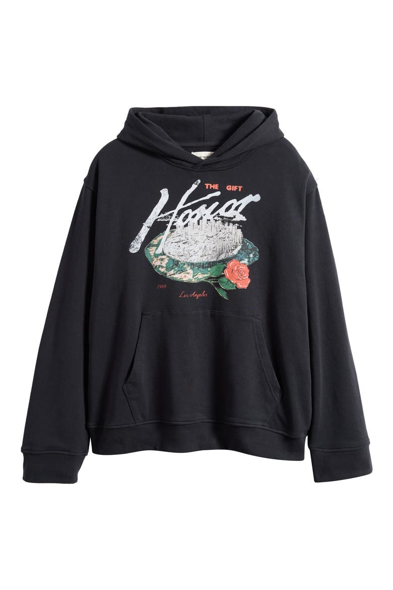 Concert French Terry Graphic Hoodie, Alternate, color, BLACK