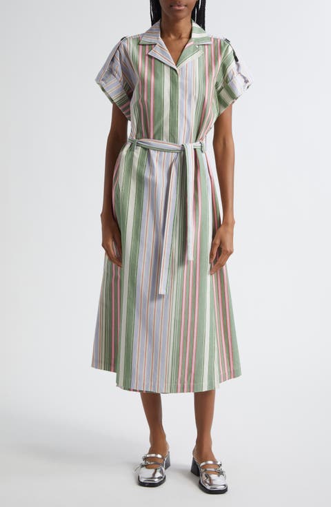 Stripe Organic Cotton Shirtdress
