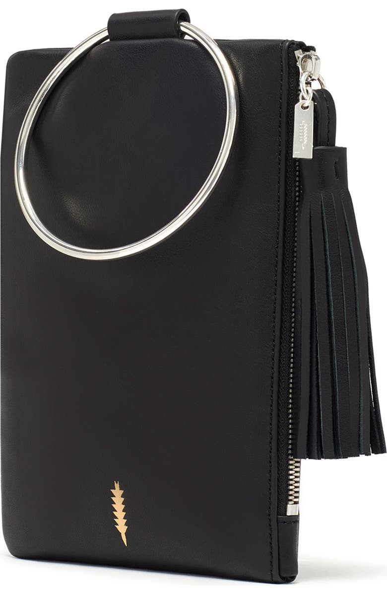 Thacker Nolita Ring Handle Leather Clutch, Alternate, color,