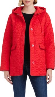 Kate Spade New York spade floral quilted a-line jacket