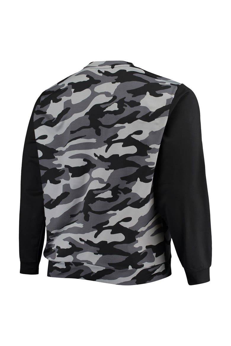 Men's FOCO Black Las Vegas Raiders Camo Long Sleeve T-Shirt, Alternate, color, Black