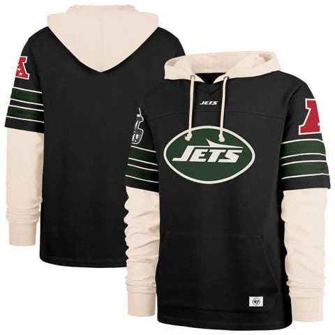 Men's '47  Black New York Jets Split Zone Cornerback Duo Hoodie