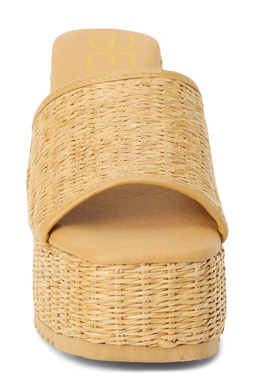 Beach By Matisse Marche Platform Wedge Slide Sandal In Tan