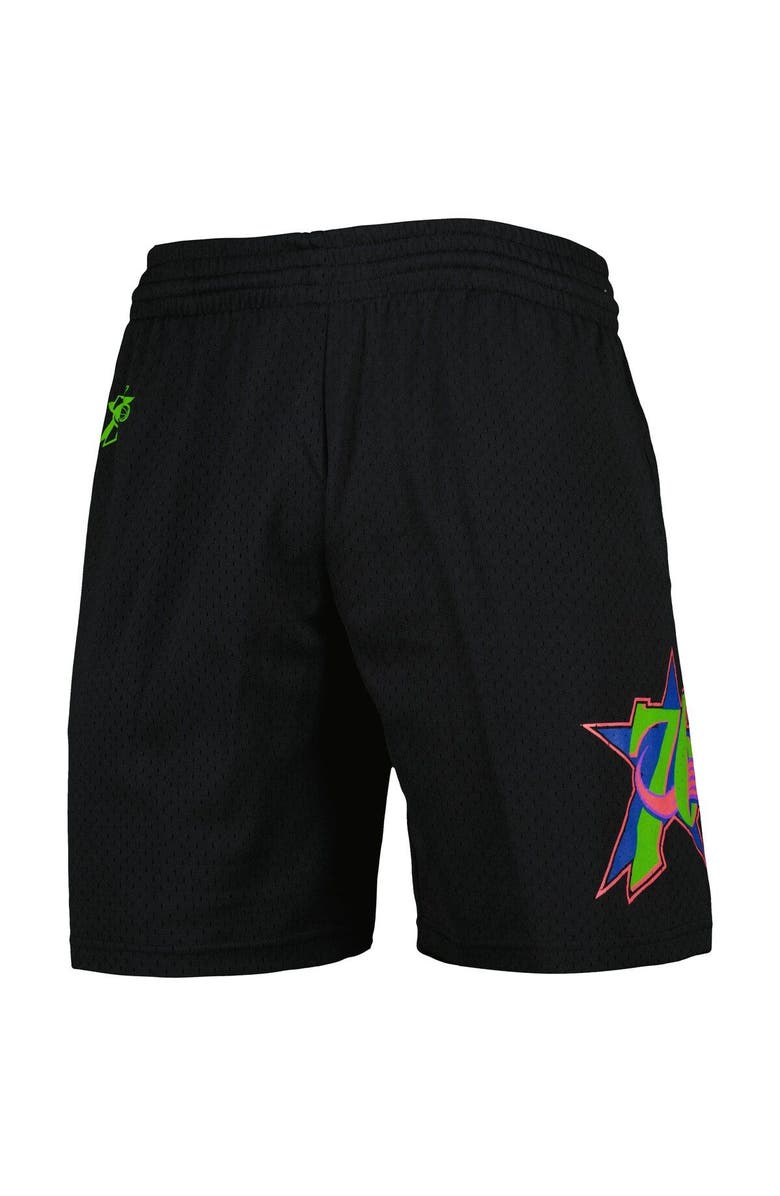 Mitchell & Ness Men's Mitchell & Ness Black Philadelphia 76ers Hardwood Classics Color Bomb Energy Shorts, Alternate, color, Black