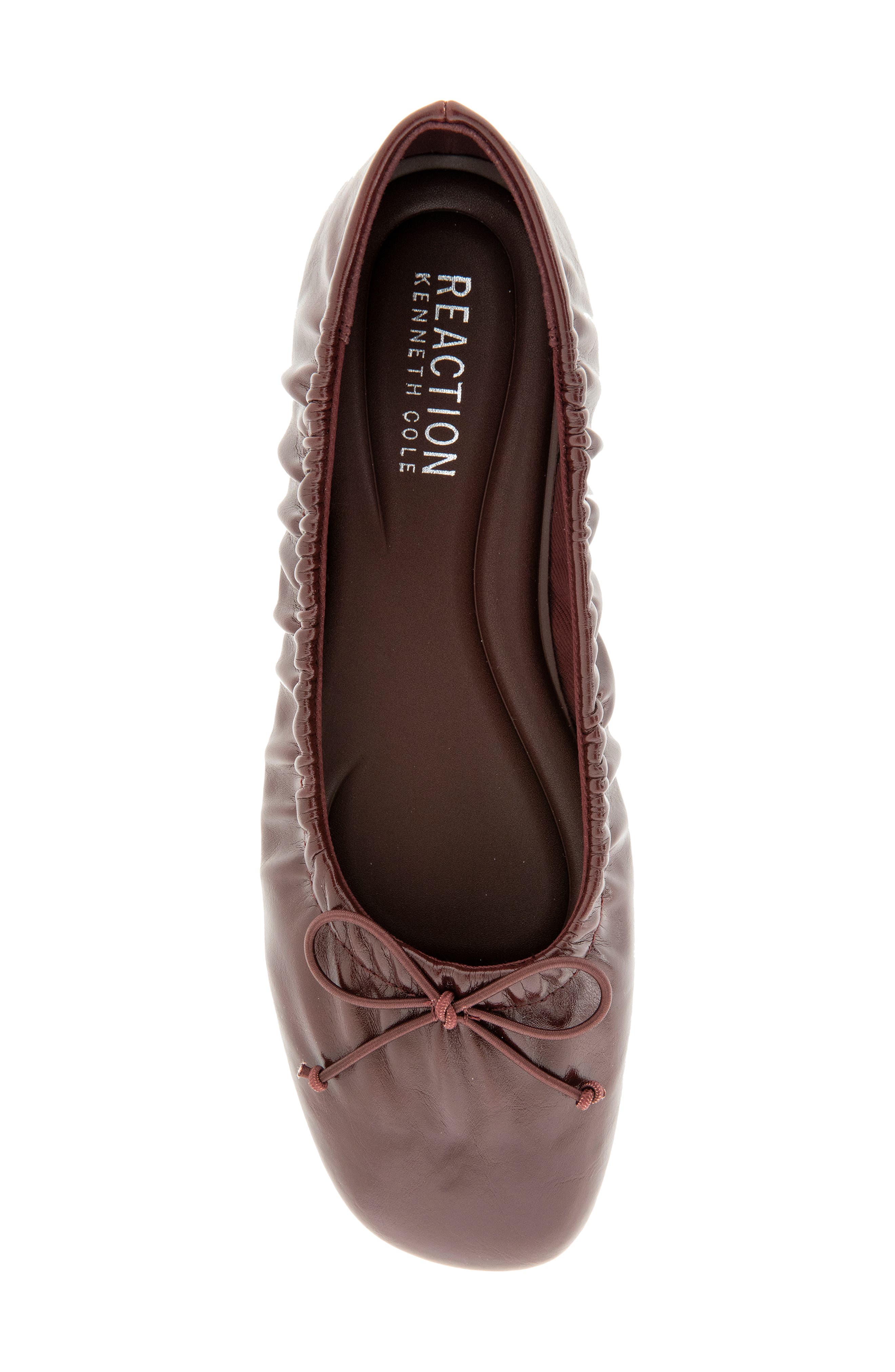 Ringo Faux Leather Ballet Flat, Alternate, color, MAHOGANY