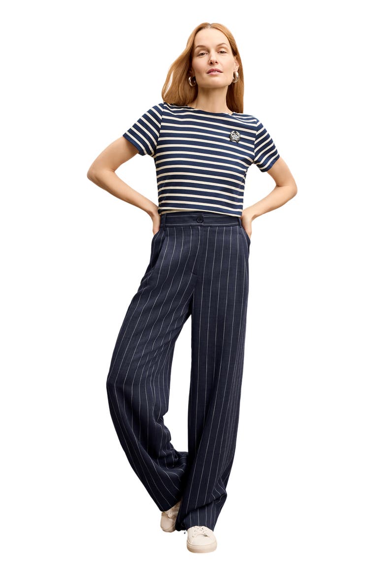 Fitz Trouser, Alternate, color, Navy/Ivory