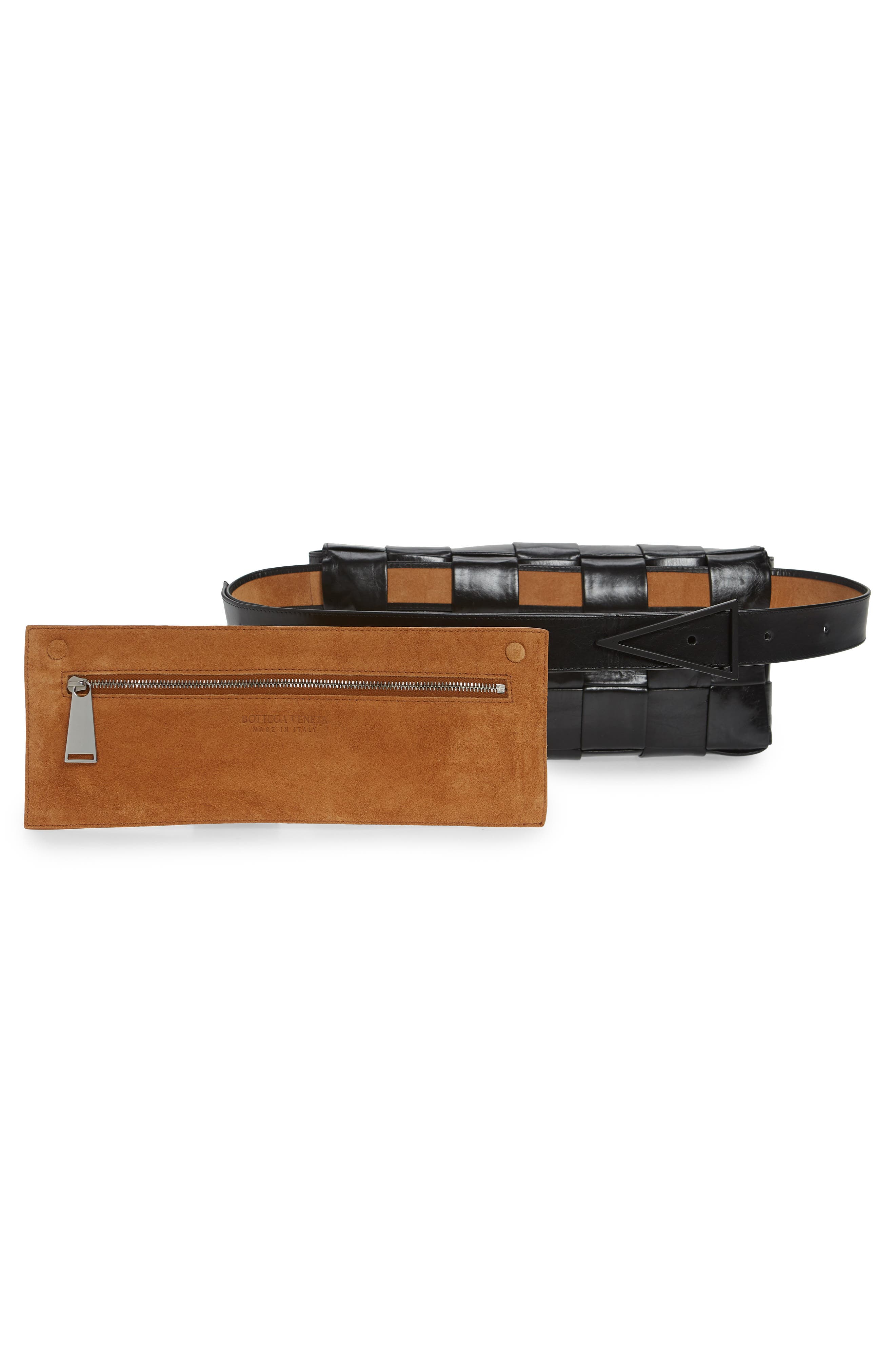 Bottega Veneta Intrecciato Leather Belt Bag, Alternate, color, 