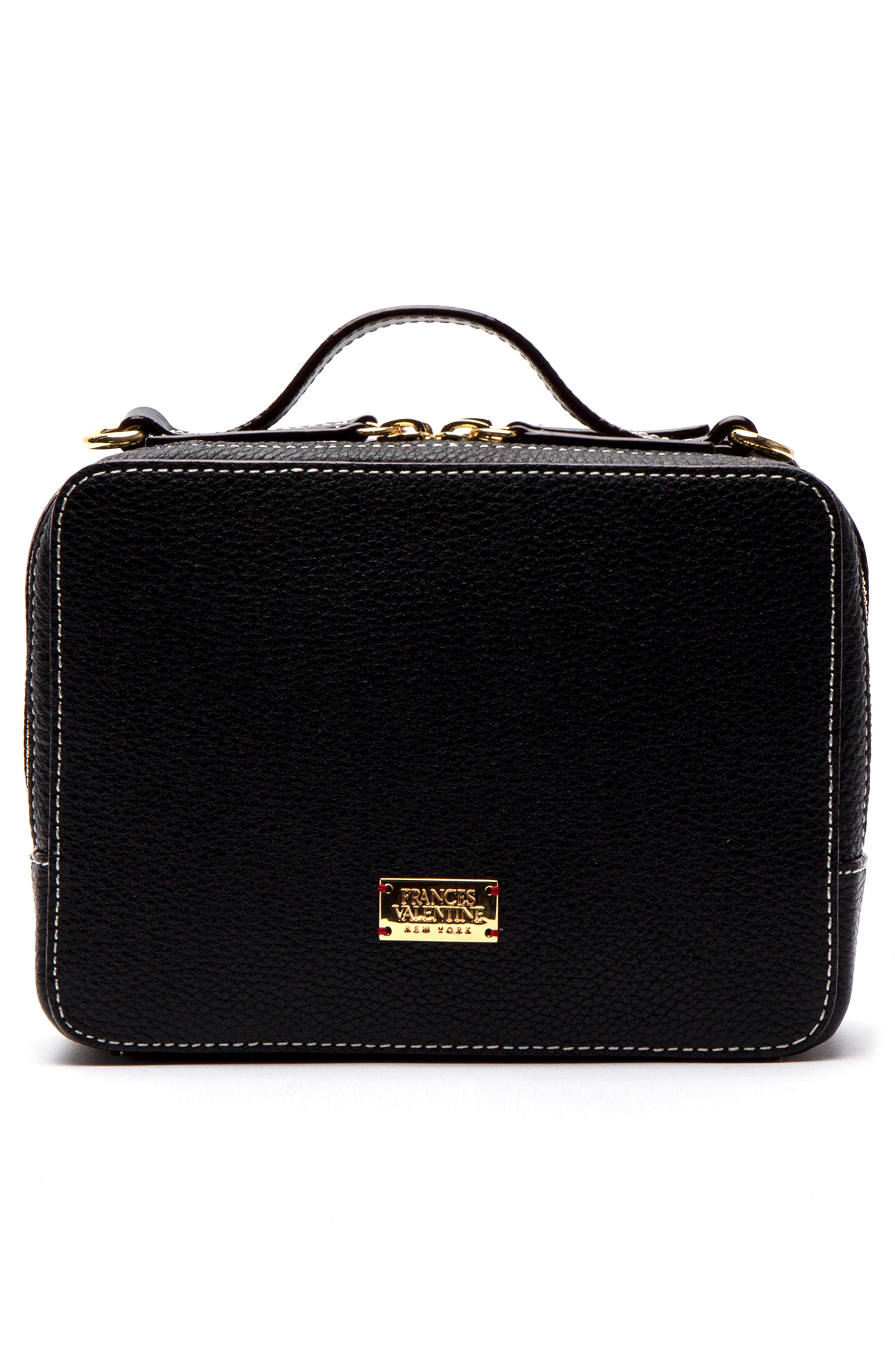 Frances Valentine Tumbled Leather Crossbody Bag, Alternate, color, 