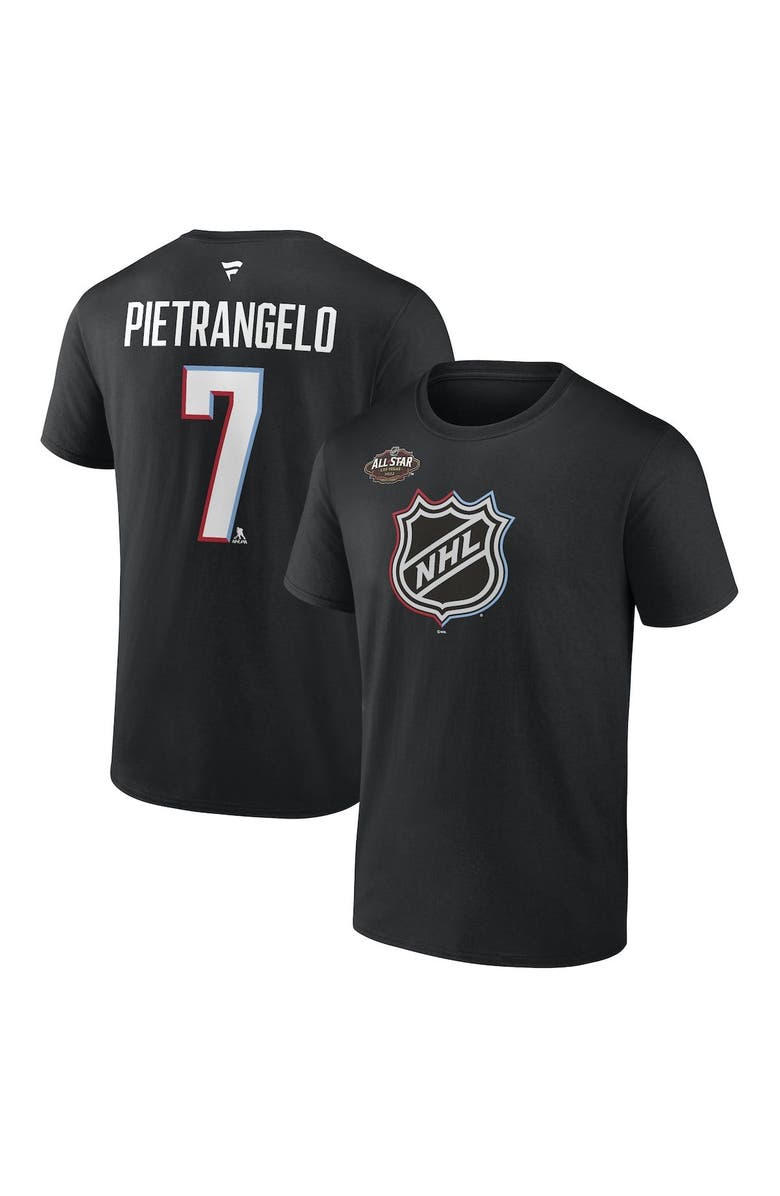 FANATICS Men's Fanatics Branded Alex Pietrangelo Black Vegas Golden Knights 2022 NHL All-Star Game Name & Number T-Shirt, Main, color, 